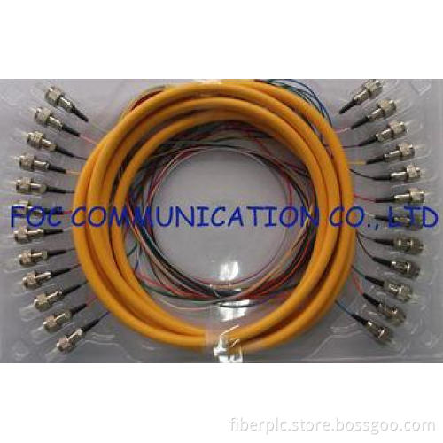 0.9mm Bundle Fan Out Fiber Optic Patch Cord 12Core for Tele
